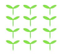 12Pcs Beautiful Leaf Plant Book Marks Silicone Grass Buds Bookmarks Creative Sprout Little Green Bookmarks Fresh Green Sprout for Book Reading