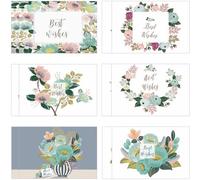 12pcs Best Wishes Greeting Cards for Birthday and Mother's Day Paper