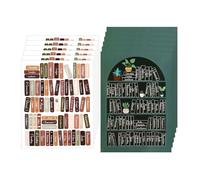 12pcs Bible Reading Tracker Stickers, Bible Study Stickers Book Shelf Labels Accessories for Deeper Reading Study Tools in The Book Gifts Supplies Fit Christian & Books Lovers