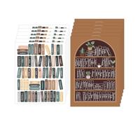 12pcs Bible Reading Tracker Stickers, Classic Bible Book Shelf Stickers Gifts for Christian & Books Lovers Study Supplies for Deeper Reading in The Book