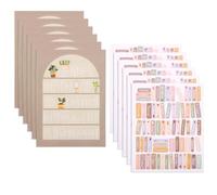 12pcs Bible Reading Tracker Stickers with Labels, Classic Bible Book Shelf Stickers for Christian & Books Lovers Gifts Study Supplies for Deeper Reading in The Book