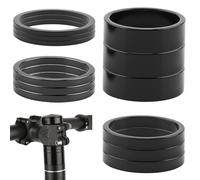 12pcs Bike Headset Spacer Set 1-1/8 Inch , 28.6mm Aluminium Alloy Bicycle Stem Spacers In 2mm, 3mm, 5mm, 10mm, Lightweight Mtb Road Bike Head Tube Spacers for Height Adjustment And Handlebar Setup