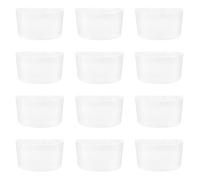 12pcs Bird Feeder House Easy Refilling Plastic Hanging Trough | Practical Install, Fixed Placement Anywhere, Blue Moon Slot Design, Bird Water Feeder, Feeding Cup