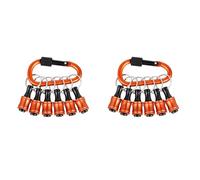 12PCS Bit Holders Keychain, 1/4 Inch Hex Shank Bit Holders, Quick-Change Design