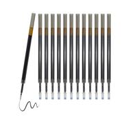 12Pcs Black Erasable Pens Refills 0.5mm Fine Tip Compatible with Pilot Frixion Erasable Pens, Smooth Writing Gel Ink Cartridges for Daily Use, School, Office, Journaling