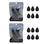 12Pcs Black Mini Makeup Sponge, Concealer Highlight,and Eye Shadow Black Small Beauty Sponge Blender Set for Foundation Makeup