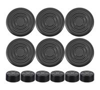 12pcs Black Plastic Guitar Footswitch Topper for Pedal Protection