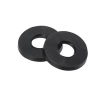 12Pcs Black Rubber Flat Washer M3 M4 M5 M6 M7 M8 M10 M12 M14 M15 M16 M20 M25 M30 M32 Plane Spacer Insulation Gasket Ring ForBolt(M5x11x1mm)