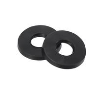 12Pcs Black Rubber Flat Washer M3 M4 M5 M6 M7 M8 M10 M12 M14 M15 M16 Plane Spacer Insulation Gasket(M15x23x2.5mm)
