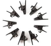 12Pcs Black Tube Clips, Hose Holder Clip, Ear Protectors for Oxygen Tubing, Oxygen Cannula Holder Accessories, Respiratory Aids