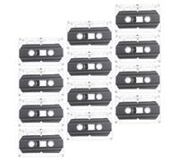 12pcs Blank Cassette Tapes 30 Minute Plastic Reusable for Recording | Audio Reproduction, Repeated Playback and Slow Play Support, for Language Lessons with Cassette Players