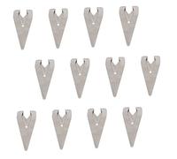 12pcs Bookmark Clip Handbook Tab Clip Novelty Book Markers for Books Page Holder Book Clip Holders Book Accessories Book Marks for Book Lovers Clips Retro Stainless Steel Silver