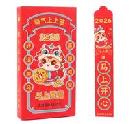 12pcs/Box Cartoon Draw Lots Red Envelop, Lottery Red Envelopes, Good Luck Surprise Boxes Pockets