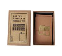 12Pcs Brass Bookmarks Number Metal Index Clamp Line Book Marker Stationery Schoo