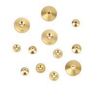 12pcs Brass Clock Hand Nut Assortment, Grandfather Clock Parts 5/6/10mm OD Wall Mantel Clocks Hand Nut Replacement Kit for Smooth Timekeeping