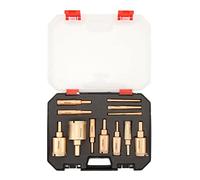12Pcs Brazed Hole Drill Bit Set, Brazed Drill Bit for Granite Marble, Multifunctional Hole Saw with Dry Wet Cut, Hole Opener Tool for Tile Stone Glass Vitrified Brick, Includes Pla