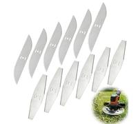 12PCS Brush Cutter Blades, Metal Strimmer Heads for Garden Grass Trimming | Rhombus & ellipse teeth, high carbon steel, wear-resistant, fits most cordless strimmers, garden weed control accessory.