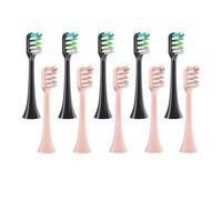 12pcs Brush Heads Sonic Electric Toothbrush Soft Bristle Nozzles ，Compatible for SOOCAS X3/X3U/X5 Replacement Clean Tooth(6Black with 6Pink)