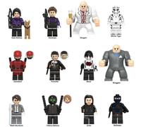 12PCS Building Blocks Mini Figures Kingpin White Tiger Bullseye Fit Lego