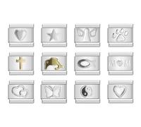 12pcs Bundle Charm Links 9mm Italian Style Charms Bracelet | UK stock