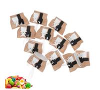 12Pcs Burlap Tote with Handles Jute Bags for Weddings Bridal Parties and Special Events Charming Present Pouches for Candies Jewelry and Favors