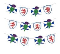 12PCS Burns Night Banner Scottish Birthday Party Decorations St. Andrew's Day Party Flag Scottish Banner Flag for Scottish Photo Backdrop Holiday Supplies Indoor and Outdoor Decoration