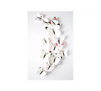 12PCS Butterfly Wall Stickers Removable 3D Butterfly Wall Sticker Fluorescent Art Decals Crafts for Home and Room Decor(White)