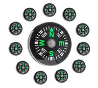 12Pcs Button Compass Mini Compass, 20mm Pocket Oil Filled Compass Kit Pocket Survival Compass Mini Pocket Compass Portable Survival Compass for Emergency Survival