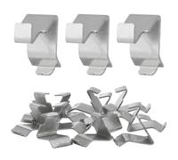 12pcs Cabinet Shelf Clips Metal File Support, Heavy Duty | Easy to Install, Iron, Silver Finish, Bookcase and Cabinet Use, Simple Structure, Light Weight