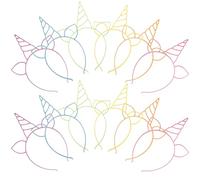 12pcs Candy Color Plastic Unicorn Headband for Hair and Parties | PP Material, Cat Ear Design, Bright Look, Keeps Strands Back for Dance Recitals and Festival Costumes