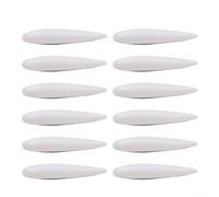12PCS Car Door Edges Guard Trim Strip, Anti-Scratch Rubber Bumper Protection Moulding, Fit for Most Cars Trucks SUVs, Easy Install No Drilling(White)