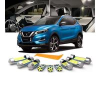 12Pcs Car LED Interior Map Dome Trunk Lamp Light Kit, for Qashqai J11 2014 2015 2016 2017 2018 2019 2020