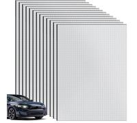 12Pcs Car Sound Deadening Mat, Durable 40×25cm Self Adhesive Insulation for Camper Van, 5mm Thick Car Hood Sound Insulation Pad, Moistureproof Waterproof Heat Shield Thermal Cotton Mat