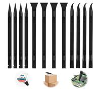 12PCS Carbon Fiber Plastic Scraper Tool Set,Non-Scratch Pen-Shaped Scraper for Tight Spaces,3 Double-Ended Designs,Multi-Purpose Label Remover for Car Cleaning Kitchen Crevices Stains (12 Pcs)