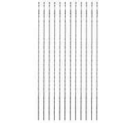 12pcs Carbon Steel Scroll Saw Blades with Spiral Teeth for Plastic Wood Metal Cutting Pin End 7 Fine Replacement Blades for Hegner Scroll Saws
