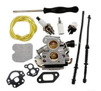 12PCS Carburetor Adjustment Tool Kit for Chainsaw | Includes 12 types: Single for D, Double for D, Pac Man, Hex, Star; fits most 2-cycle engines