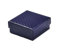 12pcs Cardboard Jewelry Set Gift Box Ring Necklace Bracelets Earring Packaging Boxes With Sponge Inside Rectangle for Birthday Jewellery(Blue7.5x7.5x3.5cm)