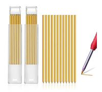 12Pcs Carpenters Marking Drawing Solution, Yellow 2.8mm Tracer Pencil Leads for Mechanical Pencil