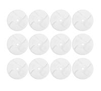 12pcs Cat Fountain Filters, Activated Carbon Pet Water Fountain Replacement Filters, 3 - Layer Filtration with Cotton, Resin & Carbon for 84 oz Square Fountains, 5.5x5.5 in, 0.5 in