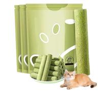 12Pcs Cat Grass Sticks, Cat Grass Teething Stick, Cat Toys, Cat Sticks, Cat Chew Sticks, Cat Grass Chew Stick, Cat Teeth Cleaning, Catnip Toys Sticks for Hairball Removal, Grass Cat Toy
