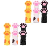 12pcs Cat Paw Cuticle Nipper Protective Caps with Matte Finish | Easy to Put on Remove, Cushions against Impacts, Color-coded Organization, Protects Tips from Scratches