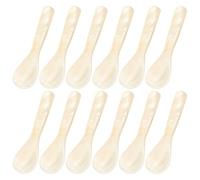 12pcs Caviar Spoons, Shell Spoon for Caviar Ice Cream Sauce for Egg Ice Cream Coffee Kitchen Restaurant for Serving(9CM)