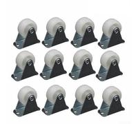 12pcs Chair Casters 2.5 Inch Mute Wheels Smooth Gliding Replacement for Office Desk Gaming Chairs Hardwood Carpet Floors