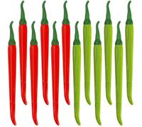 12pcs Chili Shape Gel Ink Rollerball Pens 0.5mm for Students