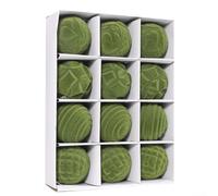 12PCS Christmas Ball Ornaments for Holiday Tree and Party Decor, Suitable for Weddings and Seasonal Events, Made from PET with Easy Hanging Feature (GreenA)