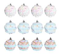 12pcs Christmas Baubles, Candy Ornaments Christmas Tree Decorations, Shatterproof Hanging Pastel Balls Holiday Decor