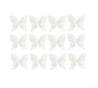 12Pcs Christmas Butterfly Ornaments for Tree Wreath Garland Decor