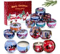 12PCS Christmas Candles Scented Candles, Aromatherapy Candle Gift Set for Women Candles for Home Scented for Her Scented Candles for Christmas,Birthday, Thanksgiving, Mother's Day