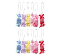 12pcs Christmas Candy Pendant Tree Hanging Ornaments Christmas Decorations For Home 2024 Navidad New Year Kids Gift Festive Atmosphere