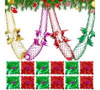 12pcs christmas Ceiling Decorations,9ft Christmas Hanging Decorations indoor,retro christmas wall decorations red and gold Foil paper chains party decorations for Xmas New Year Holiday home Supplies.
